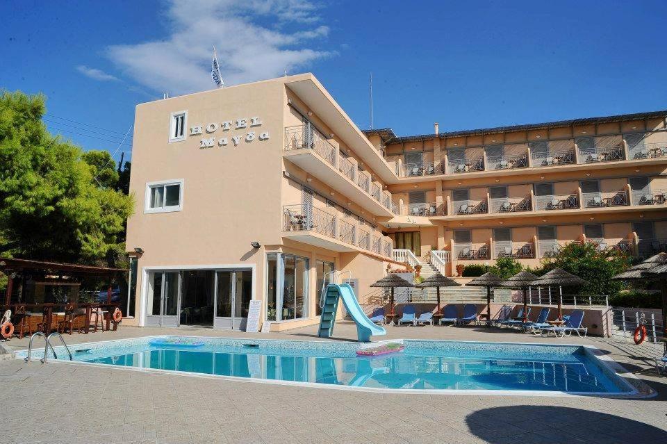 Hotel Magda Agia Marina  エクステリア 写真